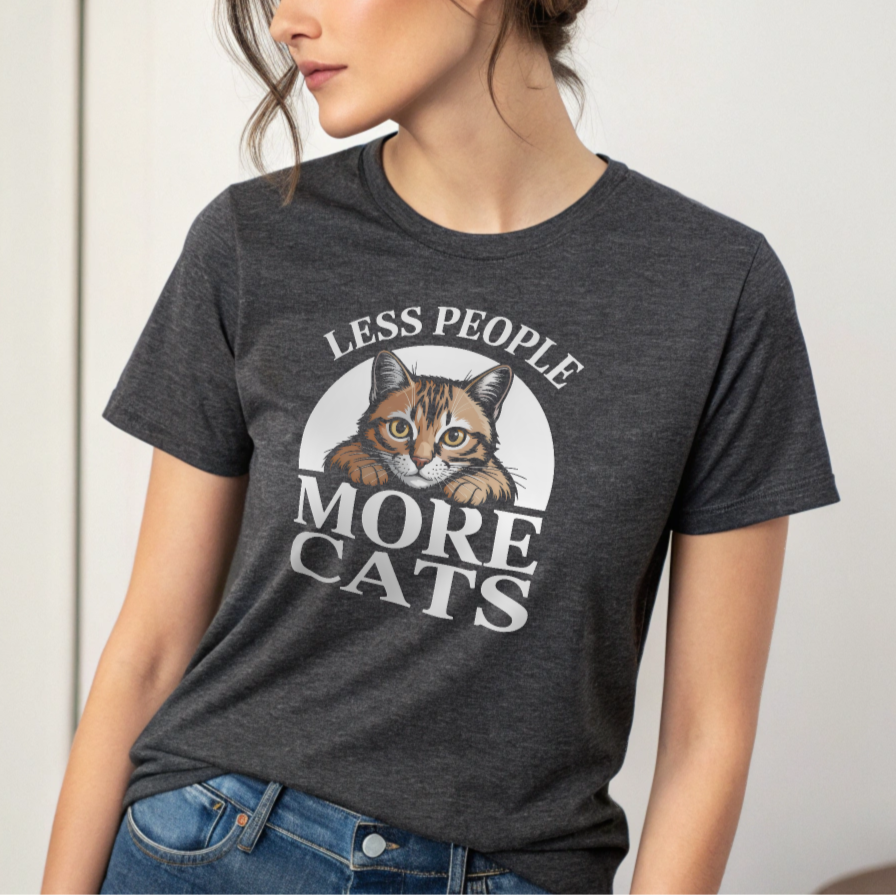 Less People More Cats T-Shirt